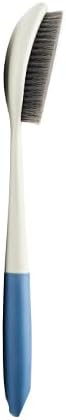surlees Back Scrubber for Shower for Men & Women 17" | Body Brush for Wet & Dry Brushing | Exfoliating Body Scrubber & Back Brush | Shower Brush with Long Handle for Cellulite & Acne