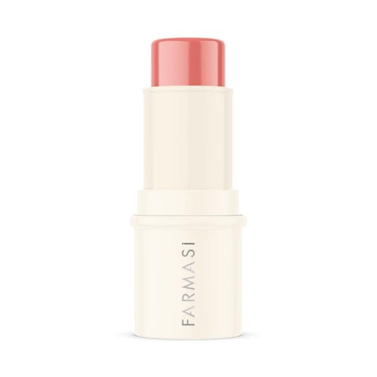 FARMASi Blush Stick, Radiant & Cheerful β Vitamin E-Infused, Comfortable Matte for Lips & Cheeks, 0.14 oz / 4 g, Joy