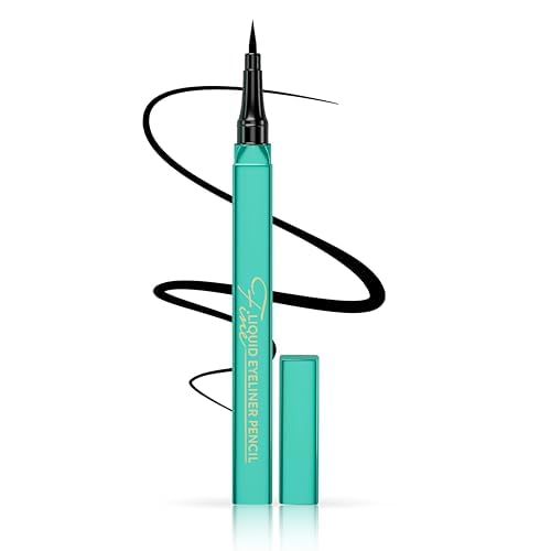 OETUIOW Liquid Eyeliner, Long-Lasting & Waterproof Eyeliner Pen, Quick Drying, Super Slim Precise All Day for Women, Glides on Smoothly, Cruelty-Free & Vegan (Black)