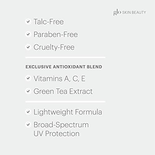 Glo Skin Beauty Luminous Liquid Mineral Foundation Makeup with SPF 18 (BrΓ»lΓ©e) - Improves Uneven Skin Tone, Smooths & Corrects Imperfections, Sheer to Medium Coverage, Dewy Finish