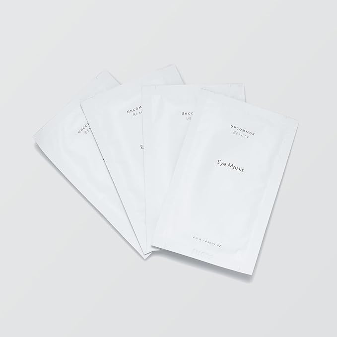 Eye Masks - Softening and Smoothing Under Eye Masks - All Skin Types, Vegan, Cruelty Free, Fragrance Free, Set of 4