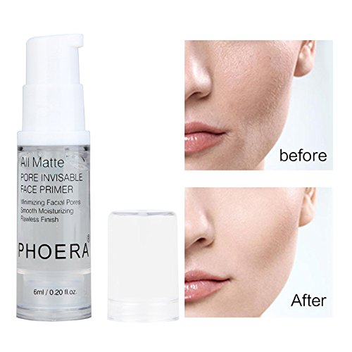 2 Pcs PHOERA Setting Powder and Face Primer, Control Oil Brighten Skin Color Cover Face Setting Loose Powderγ (02 Cool Beige + makeup primer)