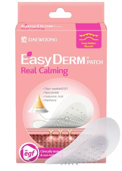 EasyDerm Micro Point Acne Patch Duo β 10 Magnesium Pimple Patches + 6 Real Calming Microdart Patches for Breakout & Post-Blemish Care, 2-Step K-Beauty Skincare Kit