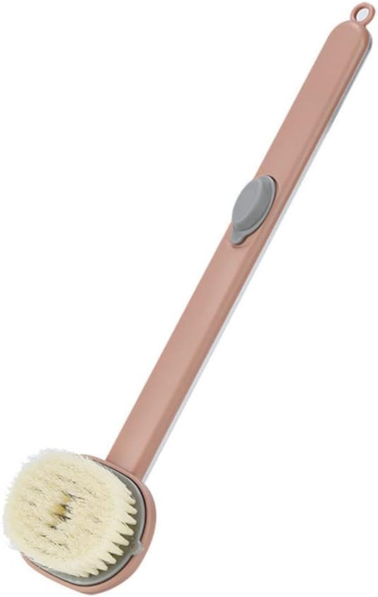 Liquid Bath Brush with Long Handle, Detachable Back Brush with Soap Dispenser Body Wash Brush Long Handled Bath for Massage Cleaning Brush Exfoliating Brush Back Care Shower Brush