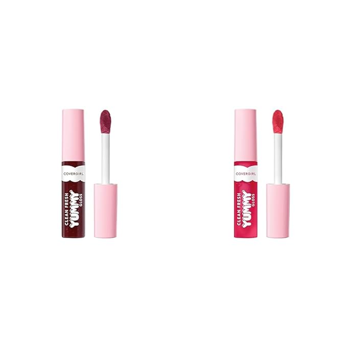 COVERGIRL Clean Fresh Yummy Gloss Lip Gloss 2 Pack - Acai You Later & Youβre Just Jelly