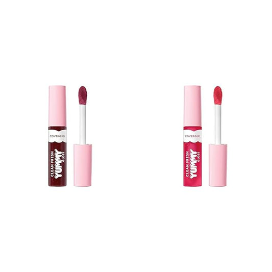 COVERGIRL Clean Fresh Yummy Gloss Lip Gloss 2 Pack - Acai You Later & Youβre Just Jelly