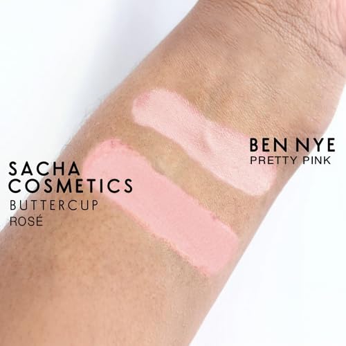 Sacha BUTTERCUP RosΓ© Mini Setting Powder. No Ashy Flashback. Blurs Fine Lines and Pores. Loose, Translucent Face Powder to Set Makeup Foundation or Concealer. For All Skin Tones, 0.35 oz.