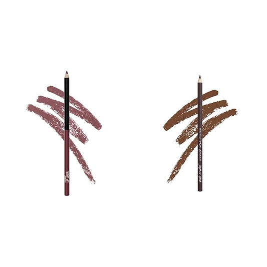 wet n wild Color Icon Lip Liner Plumberry 0.04 Ounce 715 & Eyeliner Pencil Simma Brown Now! (Packaged)