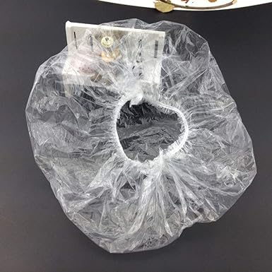 50Pcs Transparent Disposable Clear Waterproof Shower Caps Spa Hair Salon Home Elastic Bathing Caps Shower Caps