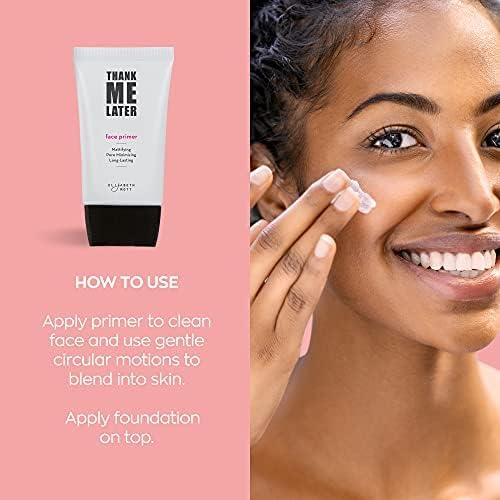 Elizabeth Mott Thank Me Later Face & Eye Primer β Long-Lasting Matte Makeup Base, Pore Minimizer, Oil & Shine Control, Wrinkle Blurring, Crease Prevention, Smooth Finish for All-Day Wear β 10g & 30g