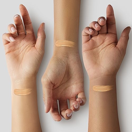 Glo Skin Beauty Luminous Liquid Mineral Foundation Makeup with SPF 18 (BrΓ»lΓ©e) - Improves Uneven Skin Tone, Smooths & Corrects Imperfections, Sheer to Medium Coverage, Dewy Finish