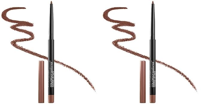 Maybelline Color Sensational Shaping Lip Liner with Self-Sharpening Tip, Beige Babe, Nude, 0.01 oz (Pack of 2)