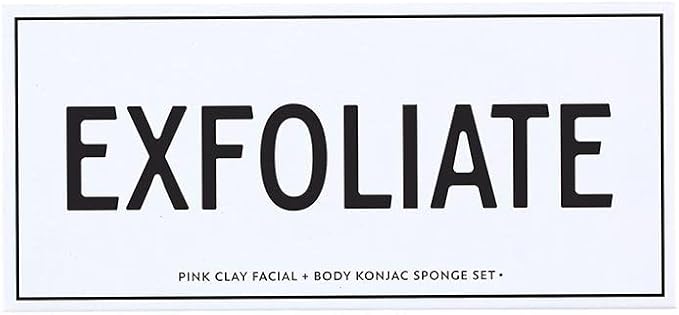 Facial & Body Exfoliating Boxed Konjac Sponge Set, 2-Pieces, White