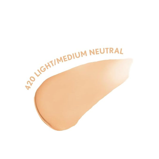 COVERGIRL Clean Fresh Blurring Skin Tint with SPF 30, 420 Light/Medium Neutral, Liquid Foundation, Soft Matte Finish, Smooths, Brightens, Blurs Pores, Mineral Sunscreen, Vegan Formula