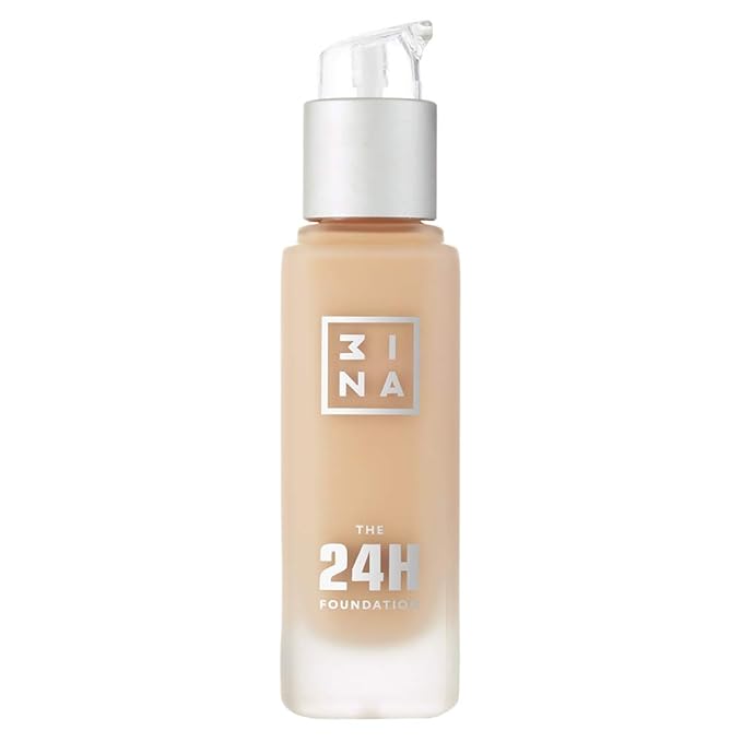 3INA The 24H Foundation 627-24H Long-Wearing Formula - Medium To High Buildable Coverage - Smooth Matte Finish - Expanded Shade Selection - Waterproof, Cruelty Free, Vegan Makeup - 1.01 Oz