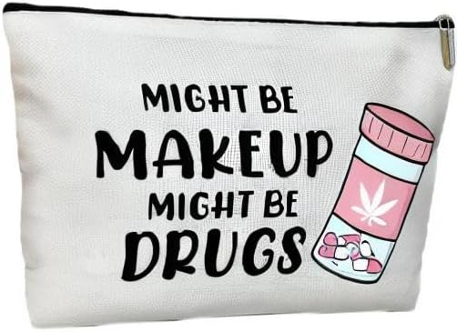 Might Be Multifunctional Makeup & Drug Bag - Gift for Her, Women & Friends - Travel Toiletry Pouch -02