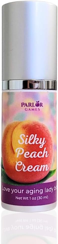 Silky Peach Cream by Parlor Games β Bioidentical Estriol Cream for Women β Menopause Relief for Vaginal Dryness & Vulva Itch β 30ml Bottle (2 Month Supply)