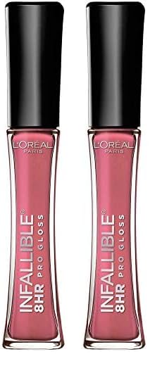 LβOrΓ©al Paris Makeup Infallible 8 Hour Hydrating Lip Gloss, Sunset, 0.5 Ounce (Pack of 2)