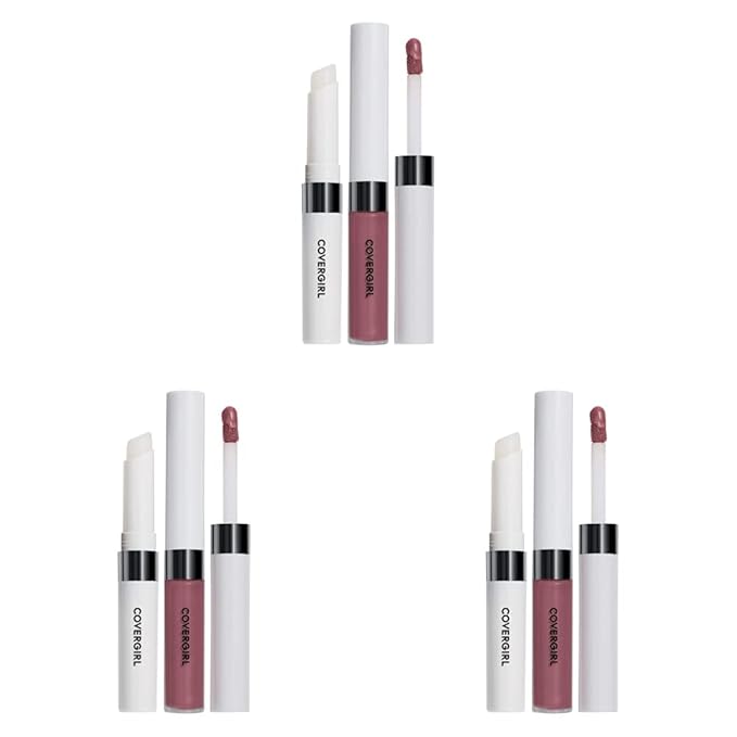 COVERGIRL Outlast All-Day Lip Color With Topcoat, Naturalast (Pack of 3)