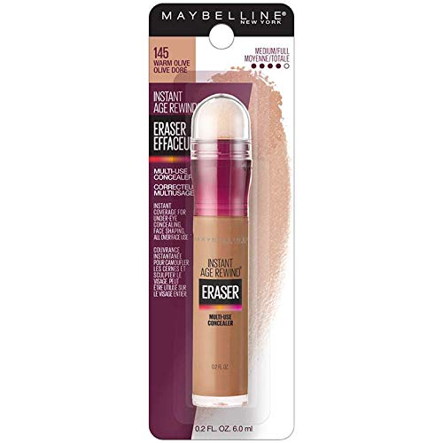 Maybelline Instant Age Rewind Eraser Dark Circles Treatment Multi-Use Concealer, 146.5, 1 Count (Packaging May Vary) (Pack of 4)