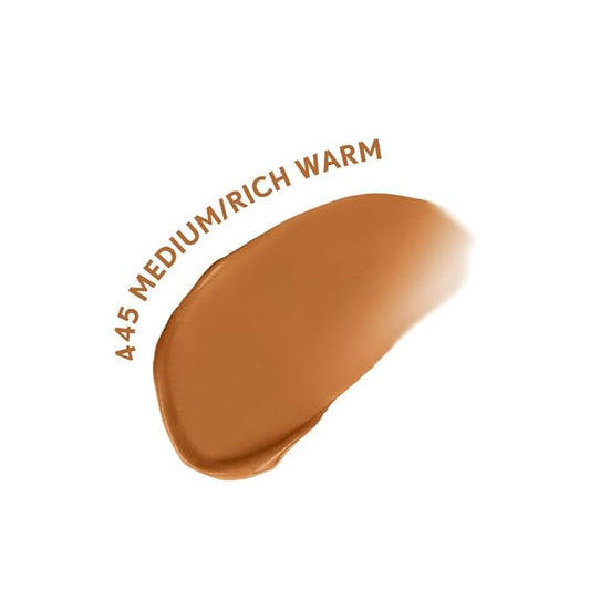 COVERGIRL Clean Fresh Blurring Skin Tint with SPF 30, 445 Medium/Rich Warm, Liquid Foundation, Soft Matte Finish, Smooths, Brightens, Blurs Pores, Mineral Sunscreen, Vegan Formula