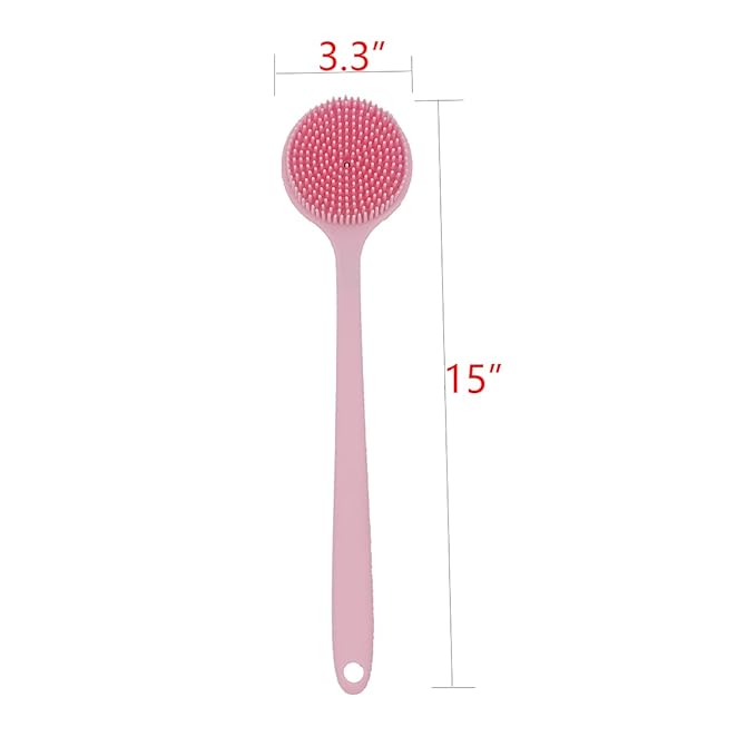 DNC Silicone Back Scrubber for Shower and Exfoliating Silicone Body Scrubber 2 Pack