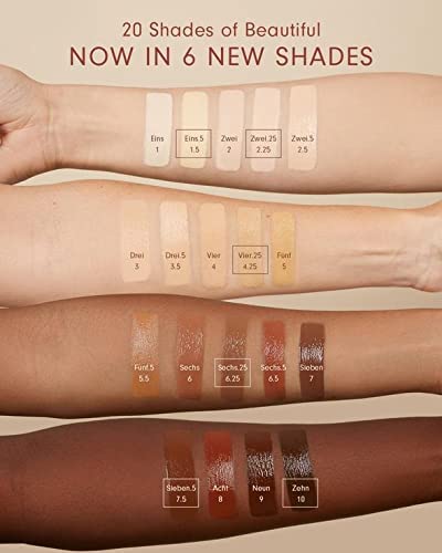 Monika Blunder Beauty - Blunder Cover Foundation/Concealer - Shade: 5 - FΓΌnf - Medium/Deep, Warm Golden Undertones - Clean Beauty, All-In-One, Cruelty-Free, Fragrance-Free, Vegan - 0.62 oz