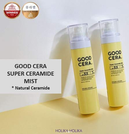 HOLIKA HOLIKA Good Cera Super Ceramide Mist | Face Mist Hydrating Spray w/Fermented Ceramides | Korean Skincare Low pH Face Moisturizer Mist Spray | Facial Spray Hydrating Mist (4.05 fl oz)