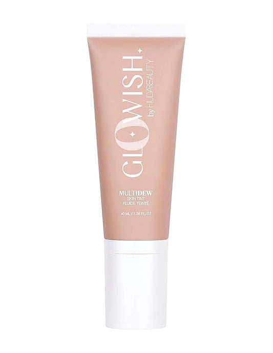 HUDA BEAUTY GloWish Multidew Vegan Skin Tint Foundation 10 Deep Tan