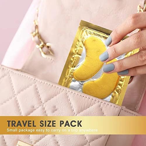 24K Gold Under Eye Patches for Dark Circles & Puffiness β Korean Masks for Bags & Fine Lines β Hydrating Eyes Bag Treatment for Men & Women β Collagen Eye Mask for Wrinkles & Tired Eyes