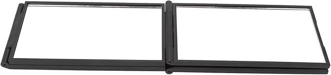 4 Way Mirror, 360 Degree Makeup Mirror 4 Panel Foldable Haircut Mirror Handheld Deaktop for Hair Cutting Colouring Styling Home Professional Use