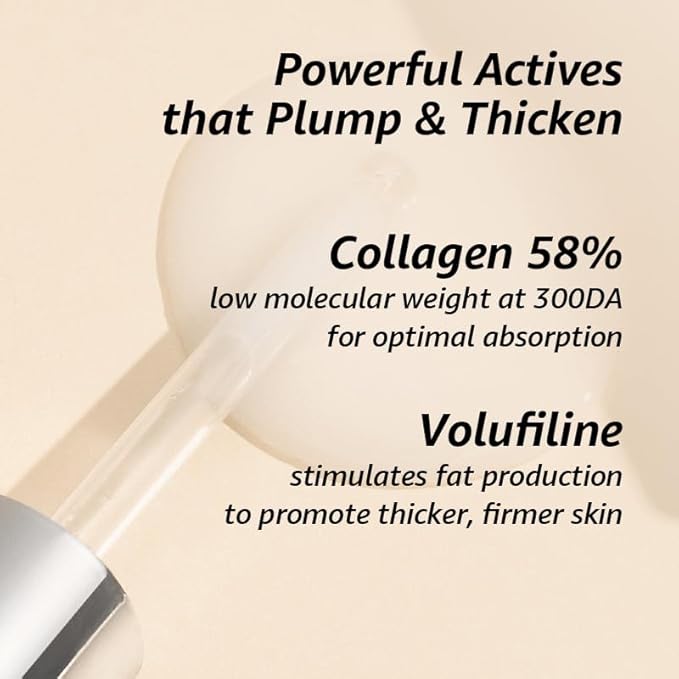SUNGBOON EDITOR Deep Collagen Anti-Wrinkle Cream In Serum | Volufiline, Real Collagen, Skin Volumizing, Glass Skin, Elasticity for Aged Skin, Korean Skin Care, Serum for Face, 1.01 fl. oz