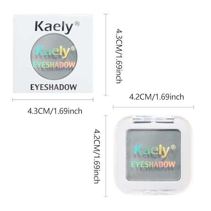 Matte Singe Eye Shadow Palette Makeup, Matte Smoky Gray Monochrome Eyeshadow For Old Women, Mini Pressed Pigmented Waterproof Sombras Para Ojos, Vegan, Talc, Paraben & Cruelty Free, 10