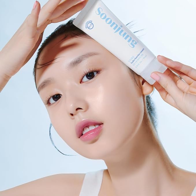 ETUDE SoonJung Hydro Barrier Cream (Tube Type) 2.54 fl. Oz (75ml) 23AD |Moisturizing and Soothing Cream | Non-Comedogenic, Hypoallergenic & Fragrance Free Moisturizer for Face