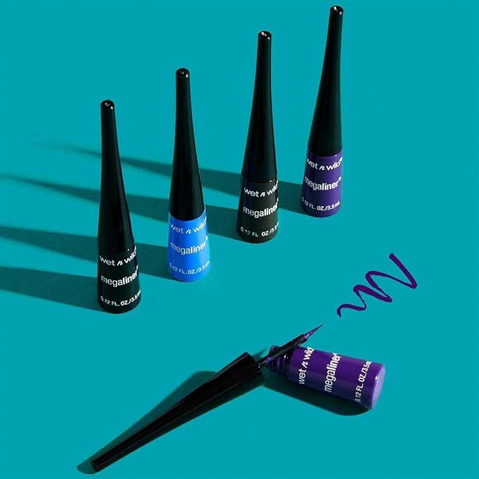 wet n wild MegaLiner Liquid Eyeliner - Black (Pack of 2)
