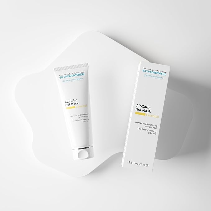 Schrammek Dr AloCalm Gel Mask (2.5 fl oz) β Intensive Skincare with Aloe Vera & Hyaluronic Acid - Hydrates Skin - All Skin Types - Post-Sun Care