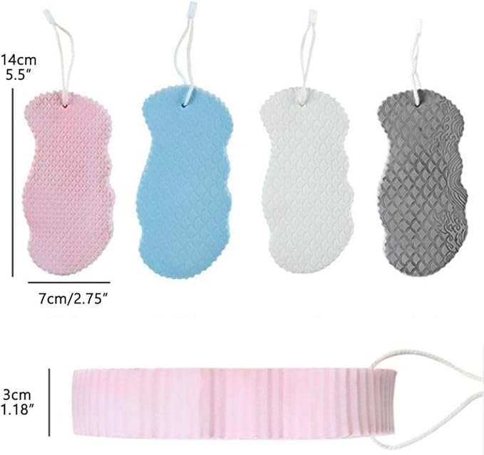 Super Soft Exfoliating Bath Sponge, Weicher Peeling-Badeschwamm Körper Peeling-Schwamm Tote Haut Entfernen Handbrause Massage für Kinder und Erwachsene