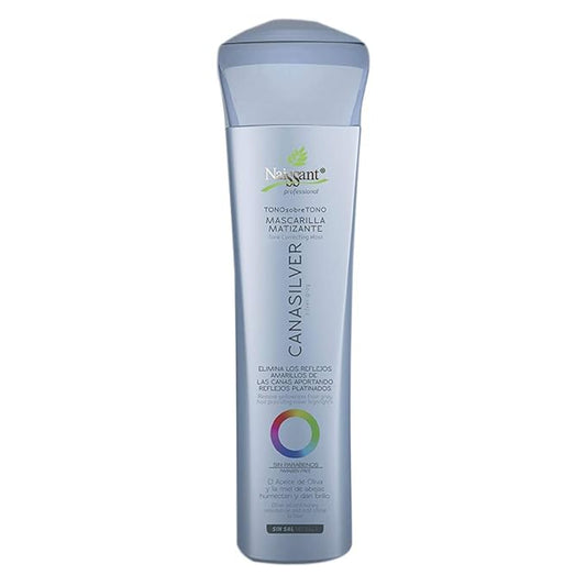 Naissant Icy Cool Blonde Hair Purple Toning Mask | Eliminates Brassiness | Neutralizes Yellow & Orange Tones | Paraben,Ammonia & Sulfate Free | Pro-Vitamin B5, Olive Oil & Honey (Cana Silver) 10.1FlOz