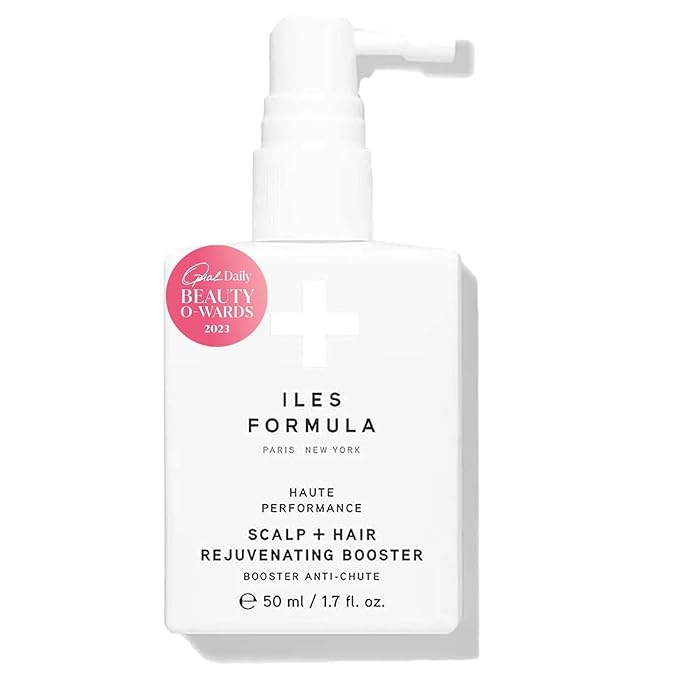 ILES FORMULA Scalp & Hair Rejuvenating Booster β Reduces Hair Loss Signs, Boosts Growth & Thickness, Botanically Derived Breakthrough Blend with Procapil, Tomato, Apple & Wasabi Extracts (1.7 Fl Oz)