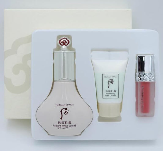 THE HISTORY OF WHOO Gongjinhyang Seol Radinat Sun BB Special Set K-Beauty, Beige