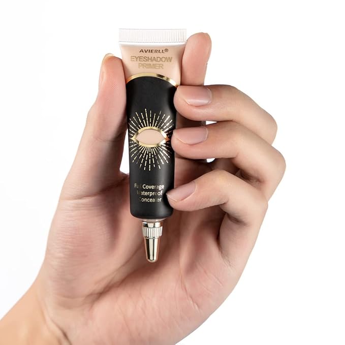 Eyeshadow Primer,Eye Primer,Makeup Primer Long Lasting Cream Eyeshadow Base,Primer Face Makeup,Full Coverage Waterproof Concealer 1 Pens -0.40 fl oz (01_IVORY)