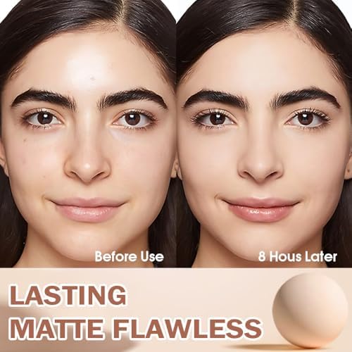 Oil Control Face Pressed Powder, Matte Smooth Flawless Setting, Waterproof Long Lasting Finishing Powder, Cruelty Free, Lightweight, 0.35 oz (CLASSIC IVORY, A)