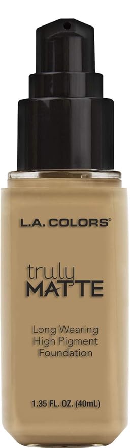 L.A. COLORS Truly Matte Foundation, Medium Beige CLM355