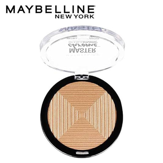 Maybelline Master Chrome Metallic Highlighter Powder Makeup, Molten Gold, 1 Count