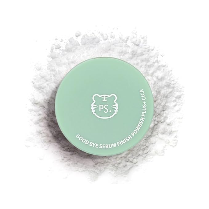 Goodbye Sebum Control Finish Powder 5g β Lightweight CICA Face & Hairline Powder for Oil Control and Long-Lasting Soft Matte Finish (CICA)