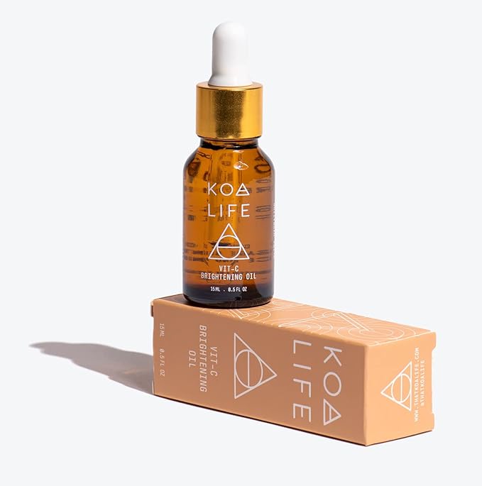 Vitamin C Collection - Bundle Discount | Vit-C Brightening Cleanser 30ML & Vit-C Brightening Oil 15ML & Gua Sha Massage Tool | Anti-Aging, Treats Hyperpigmentation, Brightens, Evens Skin Tone