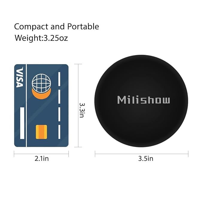 Compact Mirror with LED Light,1x/10x Magnifying Rechargeable Mirror,3.5in, Dimmable Travel Mirror for Purse,Pocket,Handheld 2-Sided Makeup Mirror