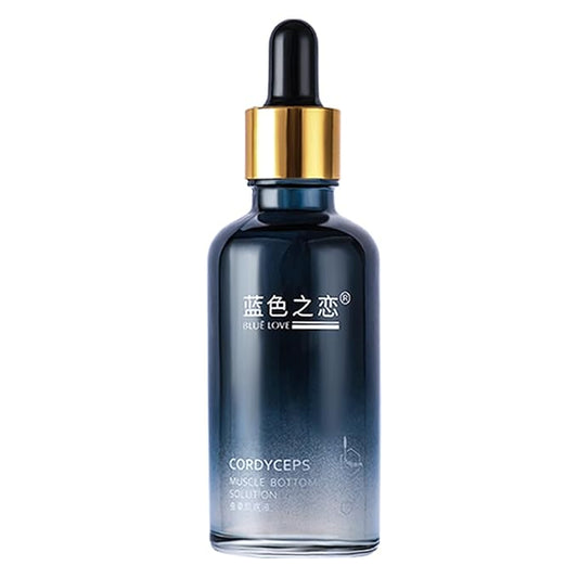 BLUE LOVE 1PC Cordyceps Facial Essence Serum - Reduces Fine Lines & Wrinkles, Hydrating & Anti-Aging Formula with Natural Ingredients for All Skin Types