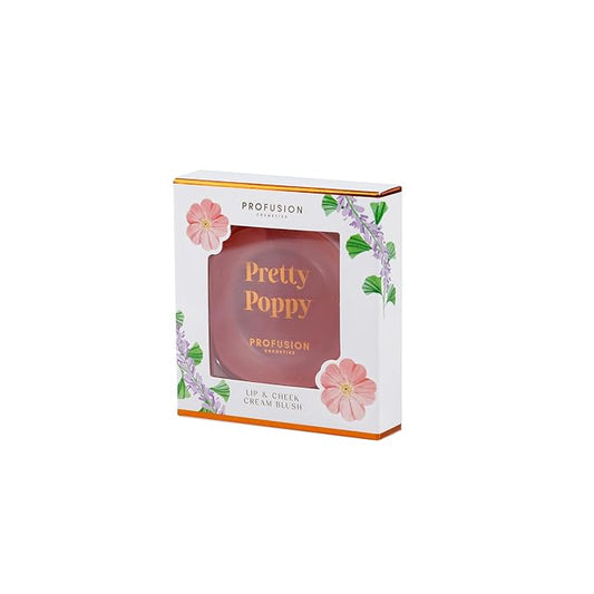 Profusion Cosmetics Petal Perfect Lip and Cheek Cream Blush, Multi Use Cream for Intense Colourpop and Soft Tinted Lips and Cheeks. (Wild Rose (Coral Pink), 1)