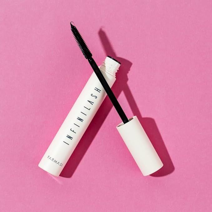 FARMASi Mascara Infinilash, Ultra Black Finish, Weightless length, Twin-Vortex Design Brush 0.33 Fl Oz